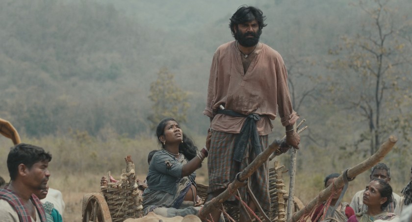 Pradyumna and Sita atop a bullock&nbsp;cart
